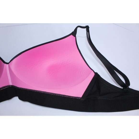 Pink By Victoria's Secret 38 D Black Solid Push Up Lightly Padded Unwired NWT - Picture 13 of 15